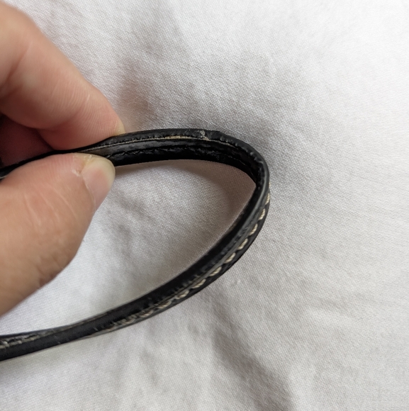 Vintage Coach Women's Signature Jacquard Monogram Small Wristlet, Black - Picture 11 of 11